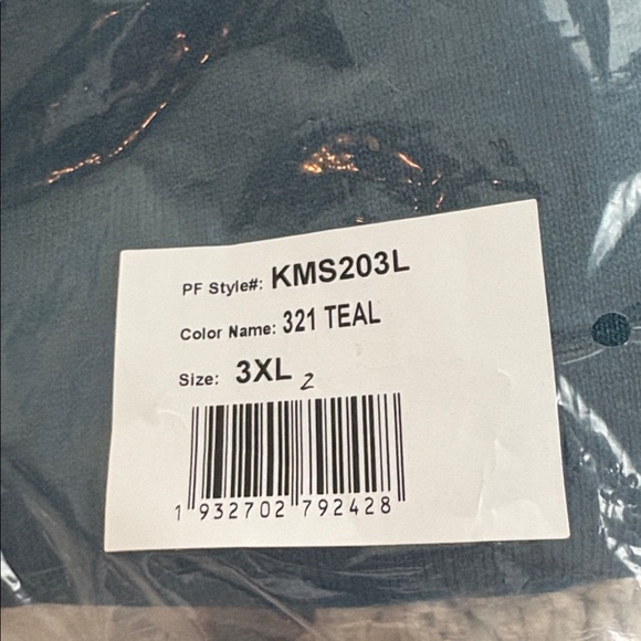 Paul Fredrick Striped Blue and Solid Teal  Men's 3XL Shirts - Picture 3 of 5